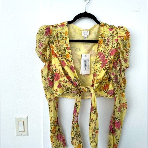 Hemant and Nandita pria floral crop top NWT - Picture 4 of 7